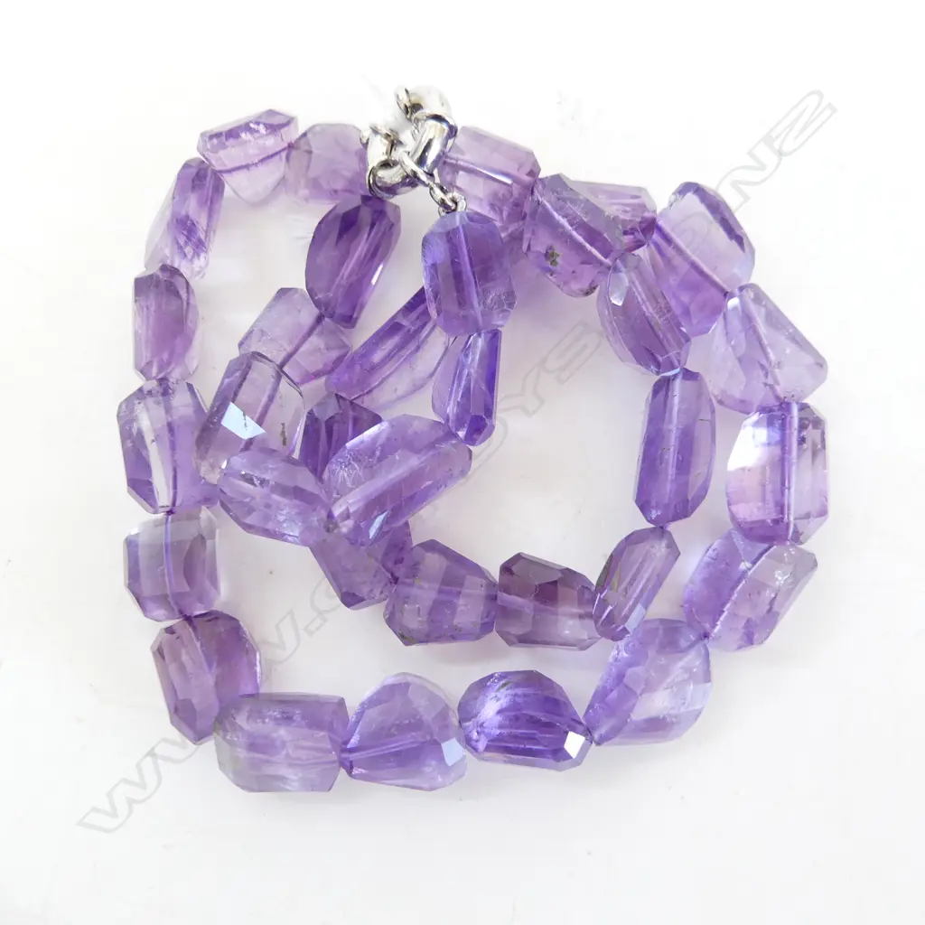 AMETHYST BEADS NECKLACE Image 1++