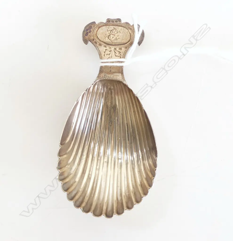 GEORGE III SILVER PETER & ANN BATEMAN TEA CADDY SPOON  old repair Image 1++