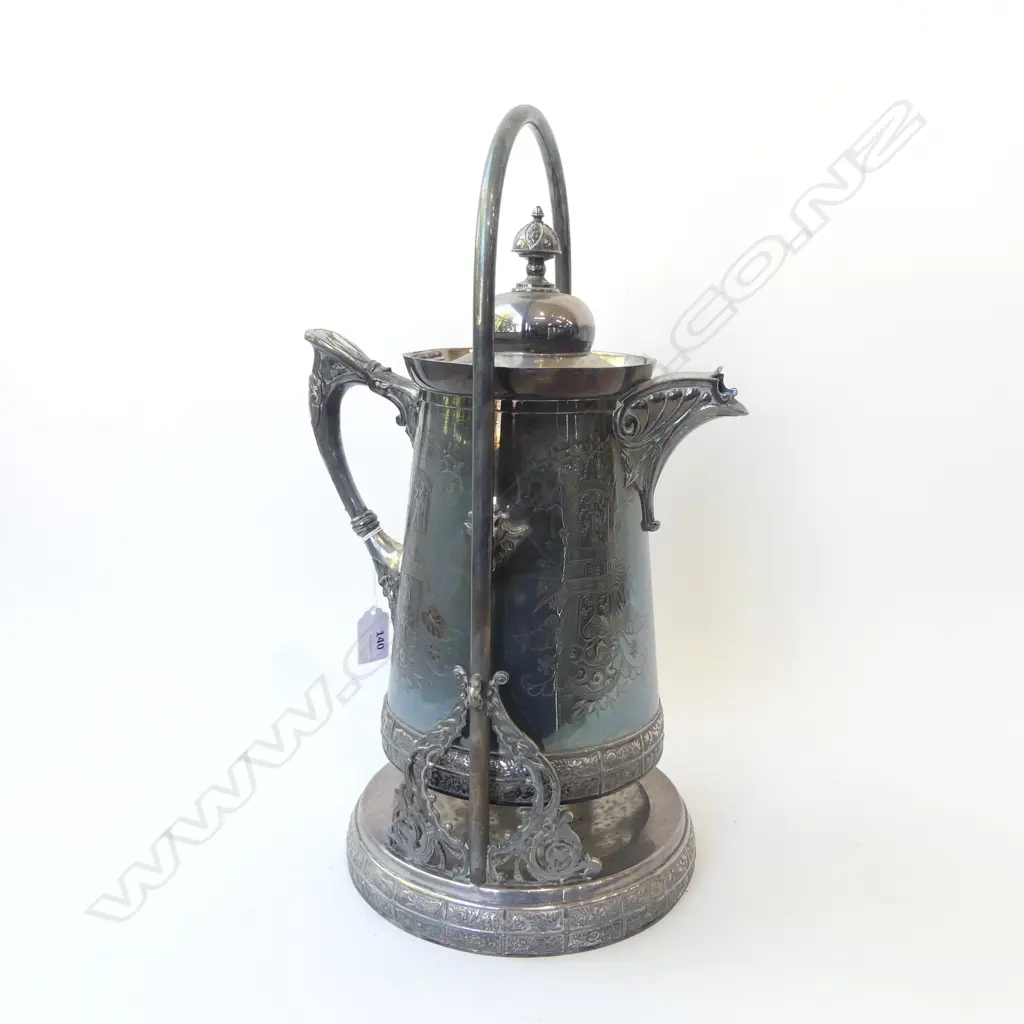 LG SILVER PLATE JUG H.440mm Image 1++