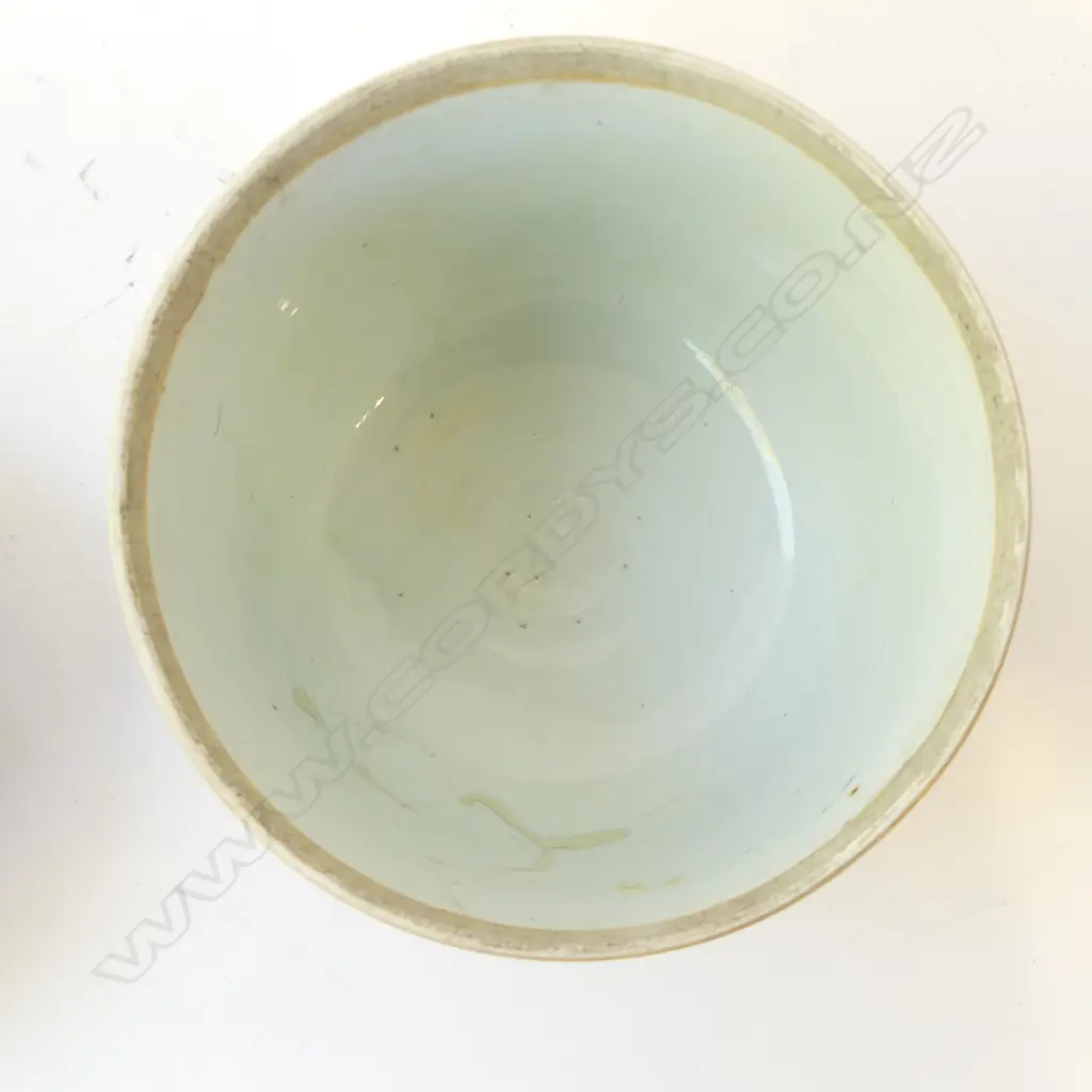 PR ANTIQUE CHINESE EXPORT BATAVIA WARE LIDDED POTS, OLD STAPLE REPAIRS H.170mm, 170mm dia Image 1++