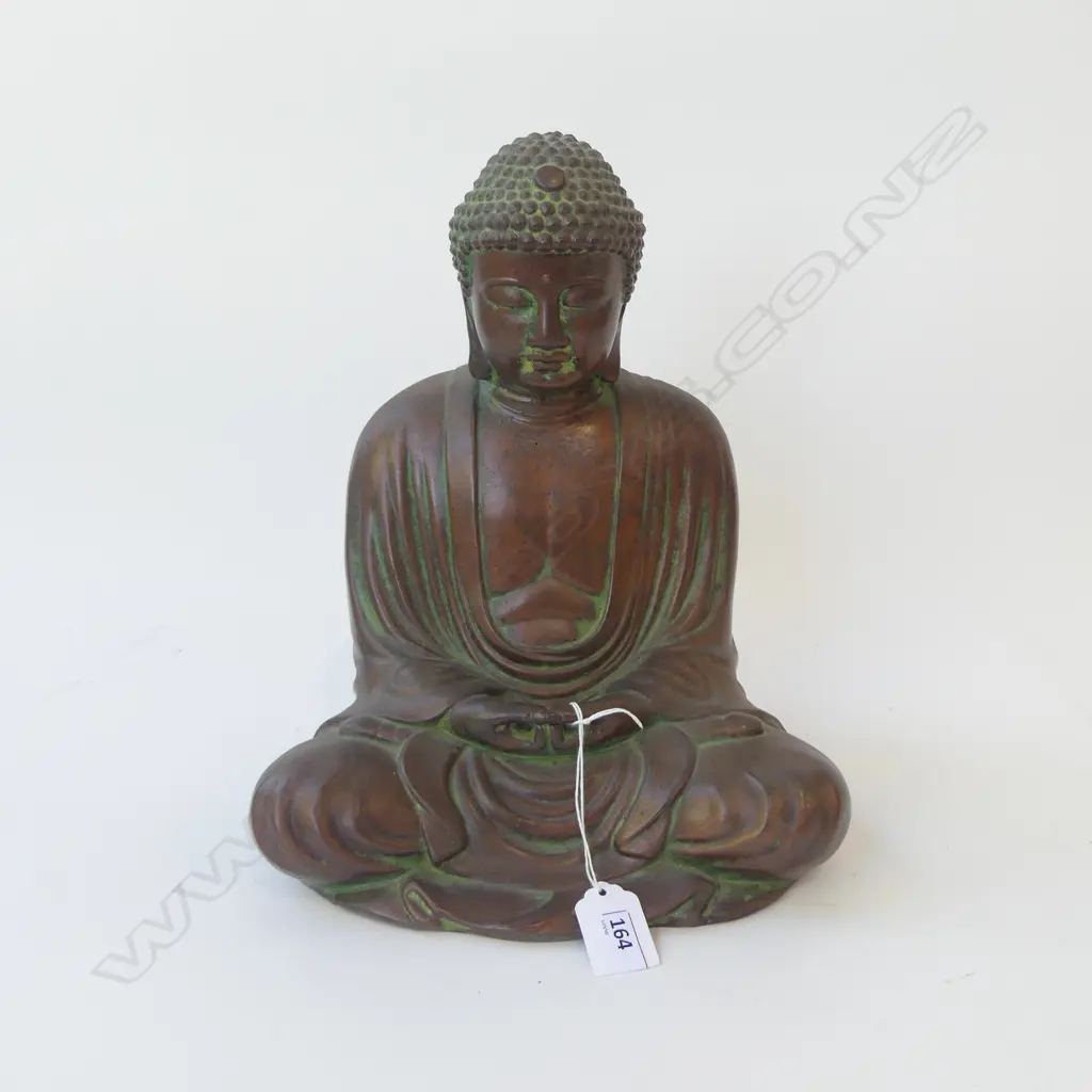 BRONZED CERAMIC BUDDHA H.290mm Image 1++