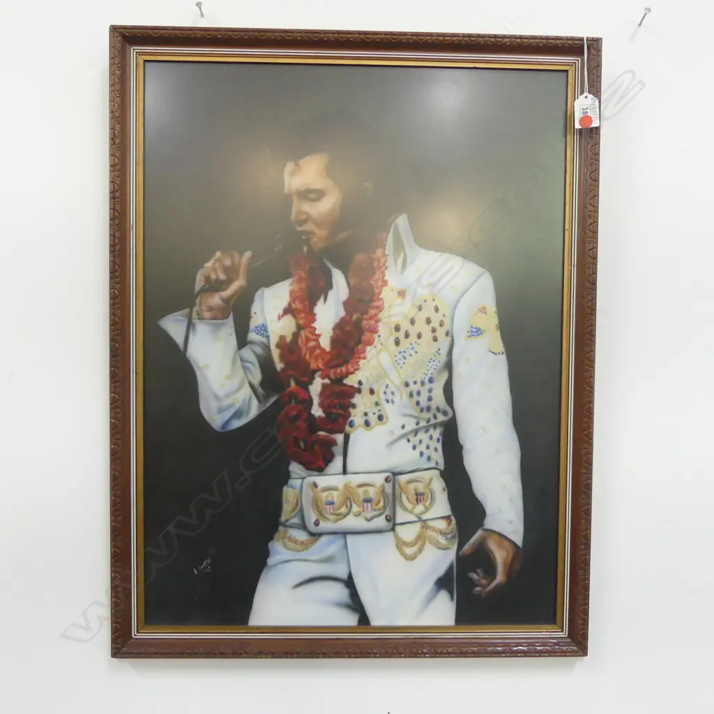 E. WEIR, ELVIS ARTWORK, '92 600x445mm Image 1++