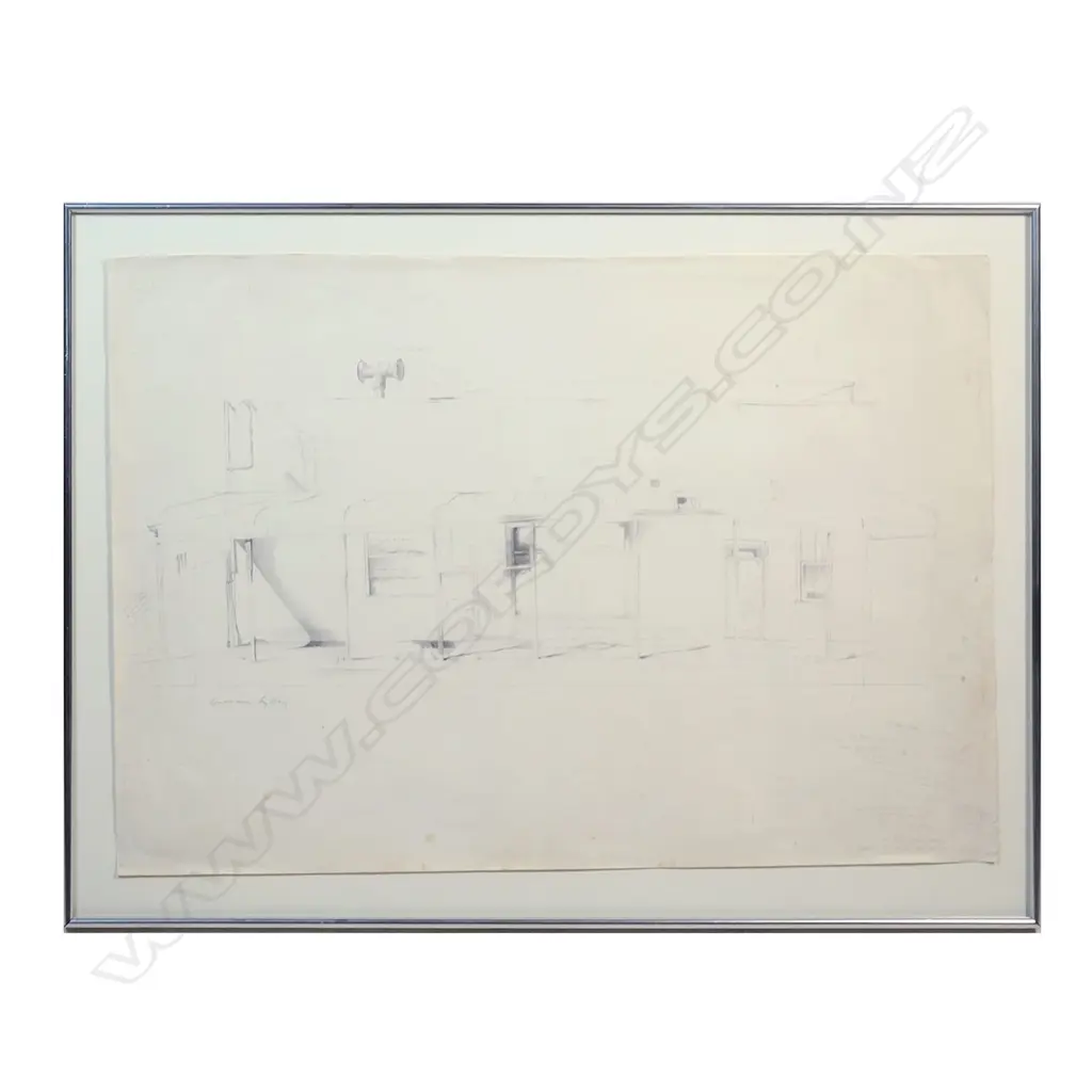 GRAHAME SYDNEY 'BROKEN HILL' PENCIL DRAWING SIGNED INSCRIBED '81 510 x 755mm... Image 1++