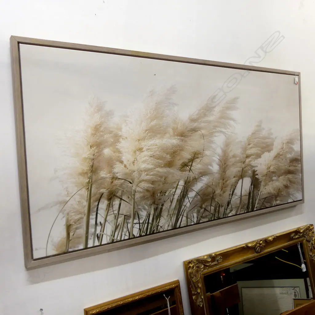 2 LG MODERN CANVAS PRINTS; ABSTRACT & TOI TOI 685x1385mm Image 1++