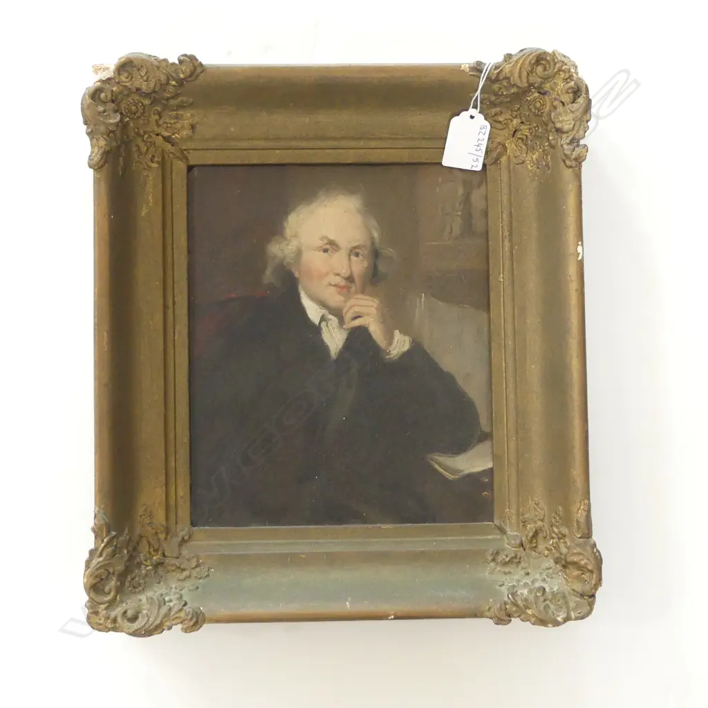 OIL ON BOARD  PORTRAIT GENTLEMAN H320 W280MM Image 1++