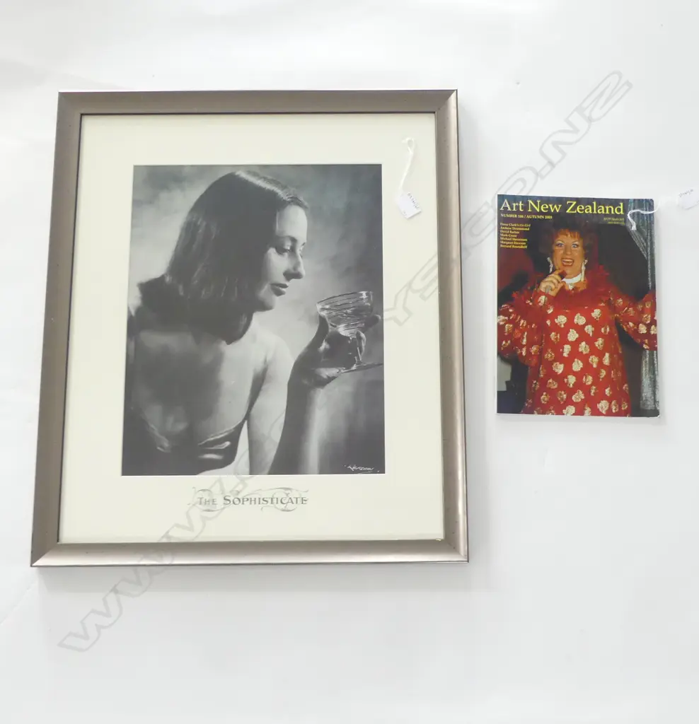 VINTAGE PHOTOGRAPHIC PRINT THE SOPHISTICATE H650 W550MM WITH NZ  ART MAG  PAGE 60 Image 1++