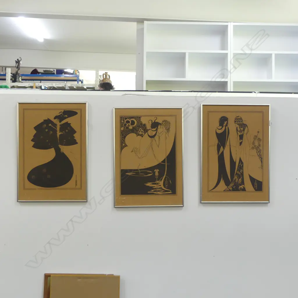 3 BEARDSLEY PRINTS 530x370mm Image 1++