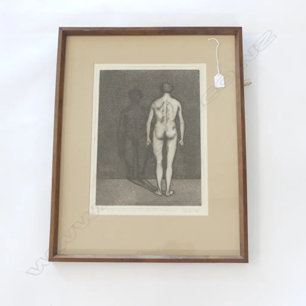 BARRY CLEAVIN NUMBERED PRINT MAN & SHADOW H590 W470MM Image 1++