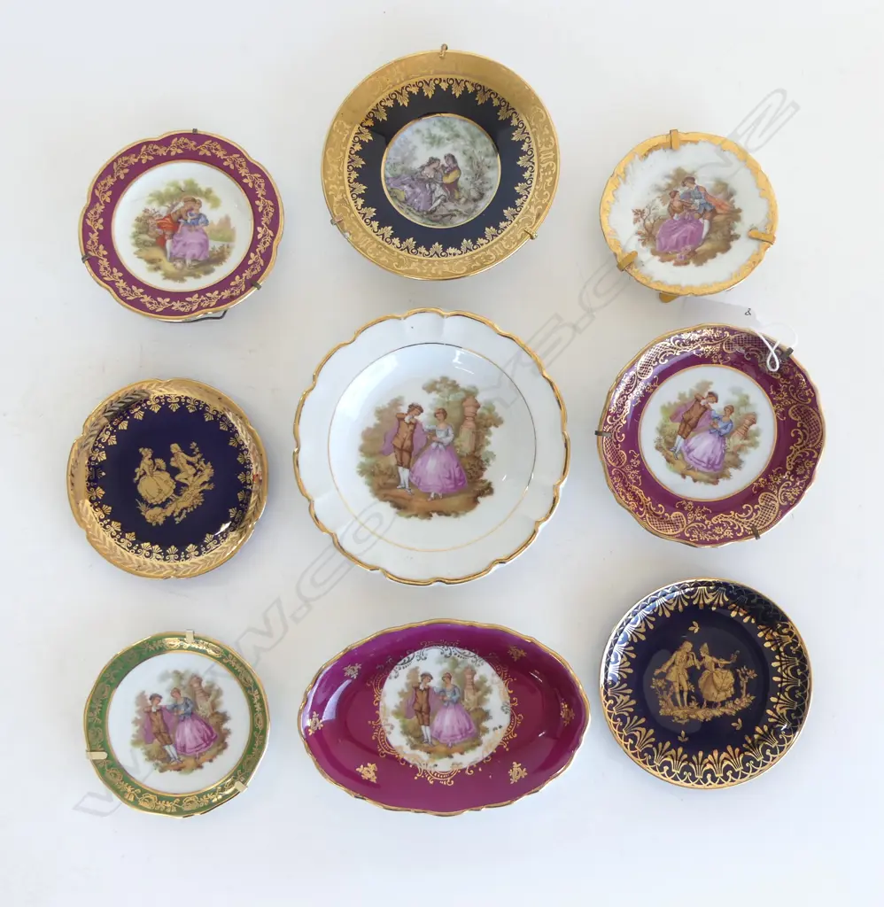 EIGHT LIMOGES FRANCE SMALL DISHES D75MM-115MM Image 1++