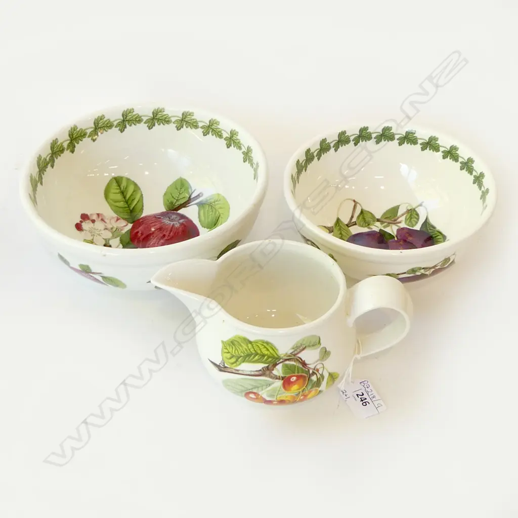 3 PCES PORTMERION POMOANA; 2 BOWLS 200mm dia + JUG Image 1++