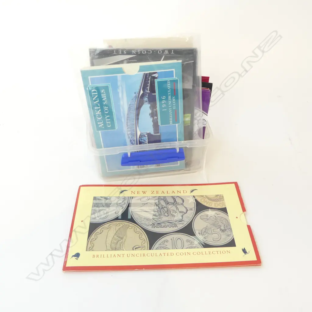 10 ASST. NZ PROOF COIN SETS Image 1++