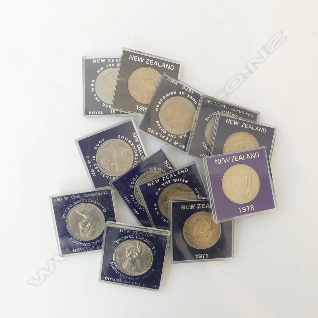 12 ASST. NZ COMMEMORATIVE COINS Image 1++