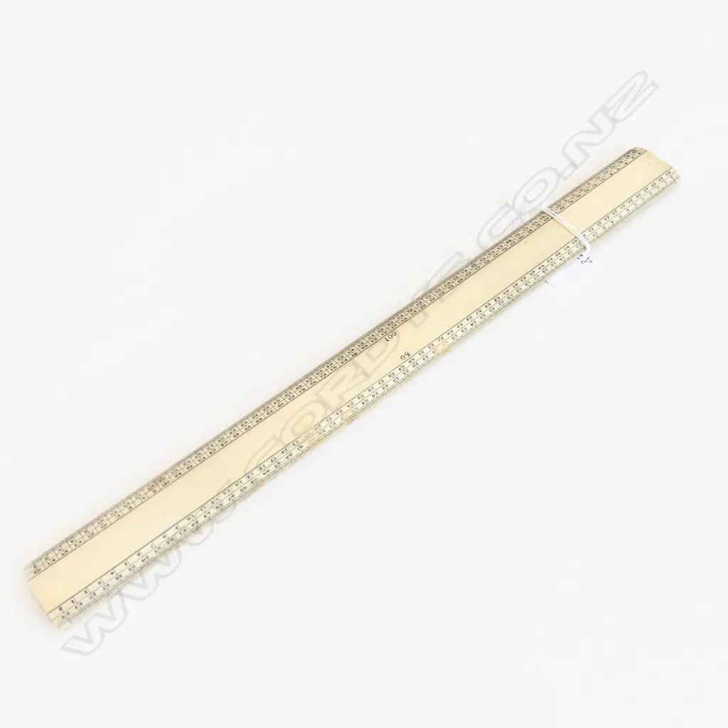 ANTIQUE IVORY SCALE RULE L.315MM Image 1++