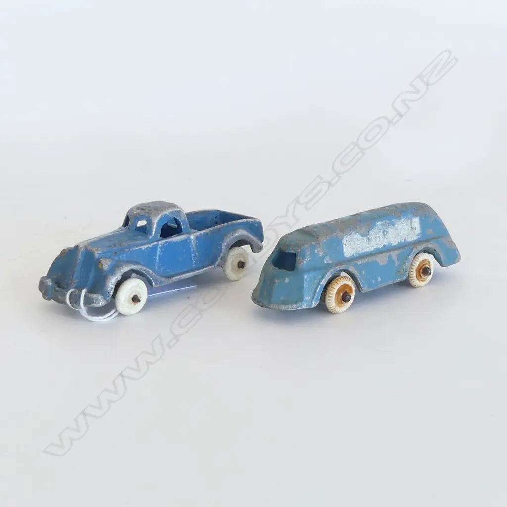 2 FUN HO TOYS; 93 1/2 TON TRUCK & 166 OIL TANKER L.90mm Image 1++