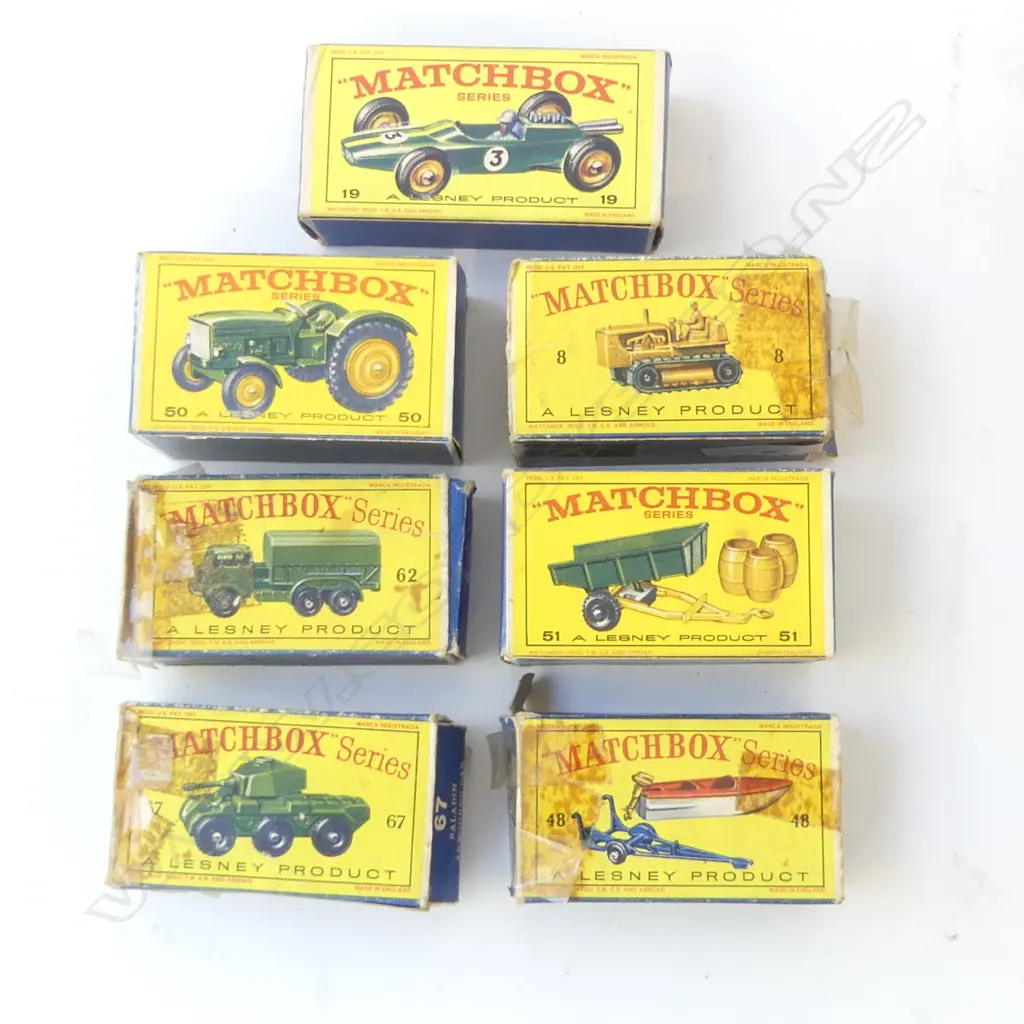 7 ASST. LESNEY MATCHBOX TOYS; FARM / ARMY ETC Image 1++