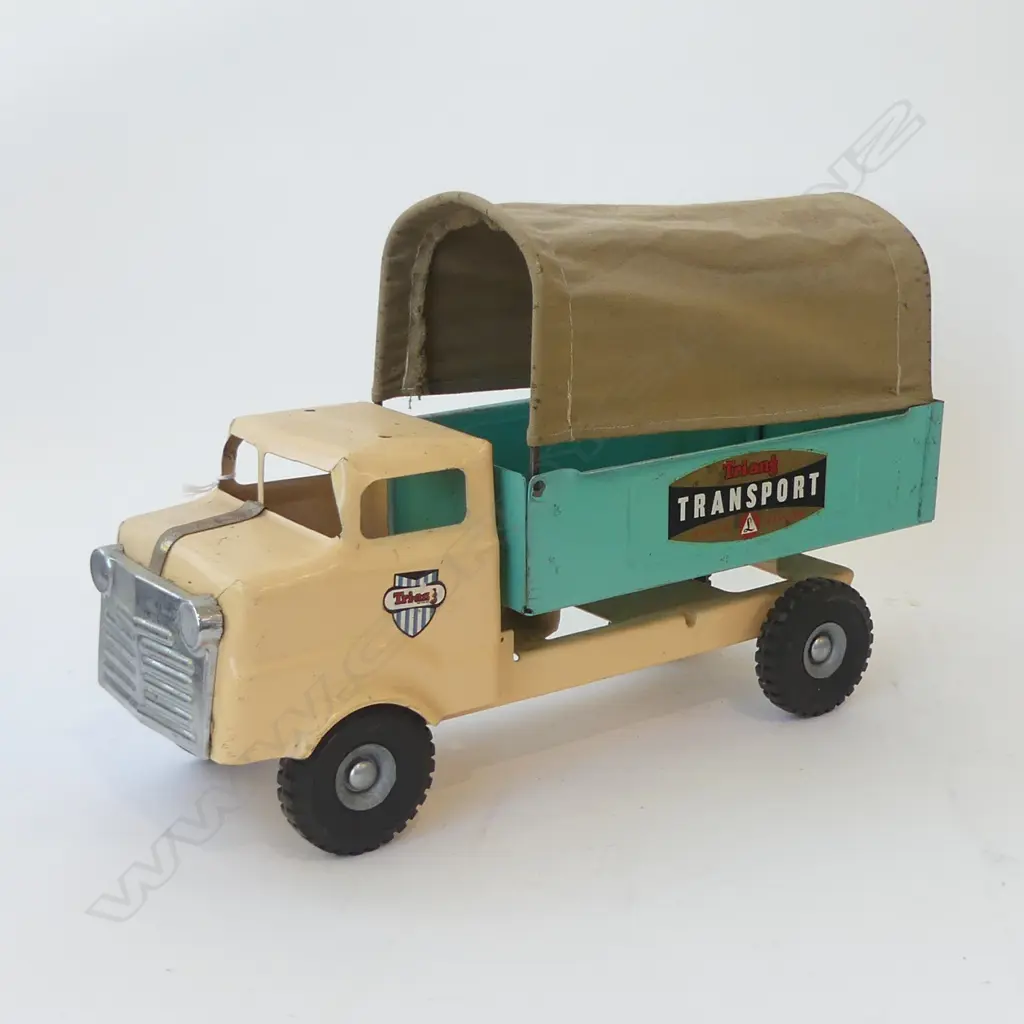 TRI-ANG FARM LORRY w. FABRIC CANOPY L.375mm Image 1++