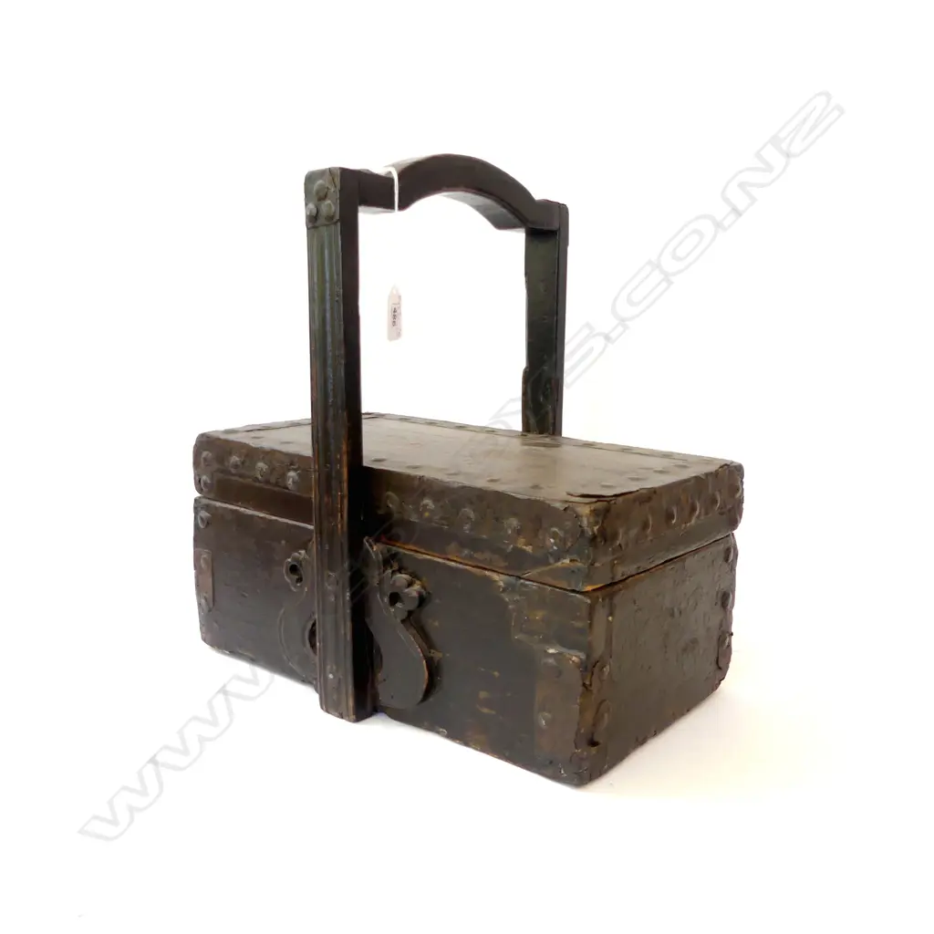ANTIQUE SEWING BOX [POSSIBLY AMERICAN] 360X360MM Image 1++