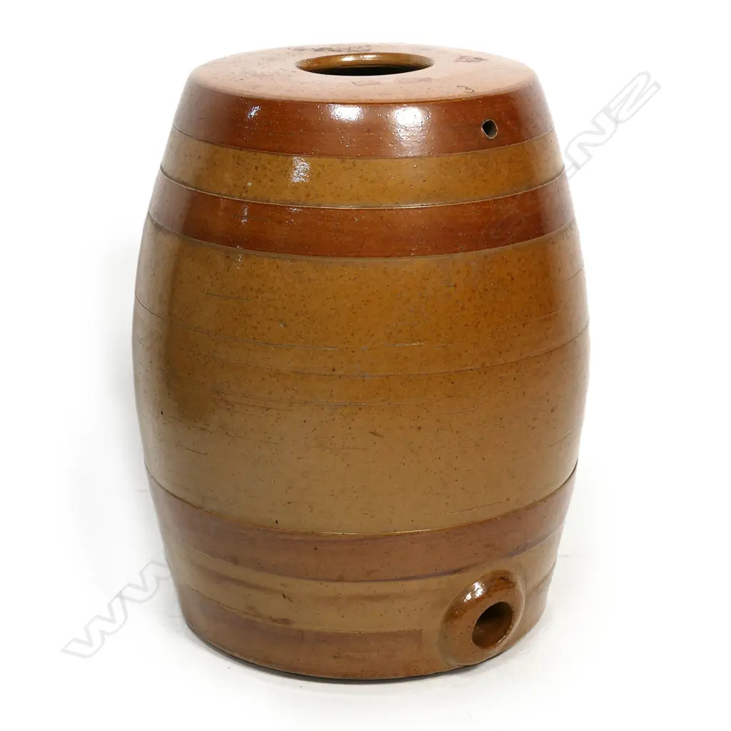 VICTORIAN STONEWARE KEG H.365mm Image 1++