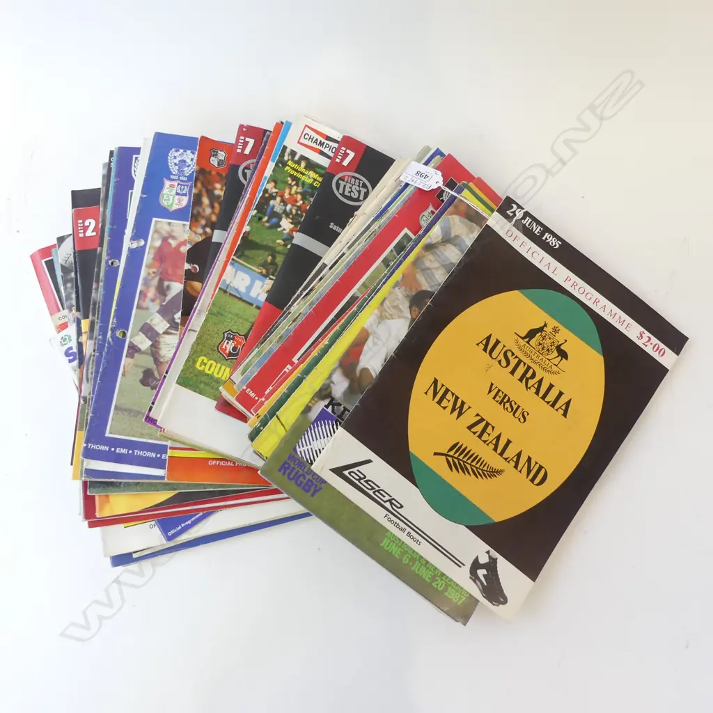 ASST. 1970s/80s RUGBY PROGRAMMES; ALL BLACKS, LIONS ETC Image 1++