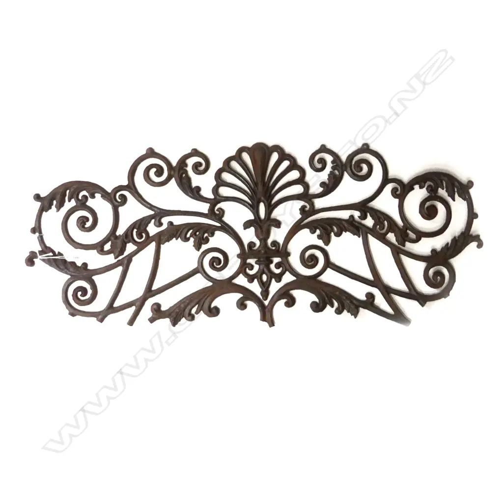  VINTAGE CAST IRON FILIGREE WORK W940MM Image 1++