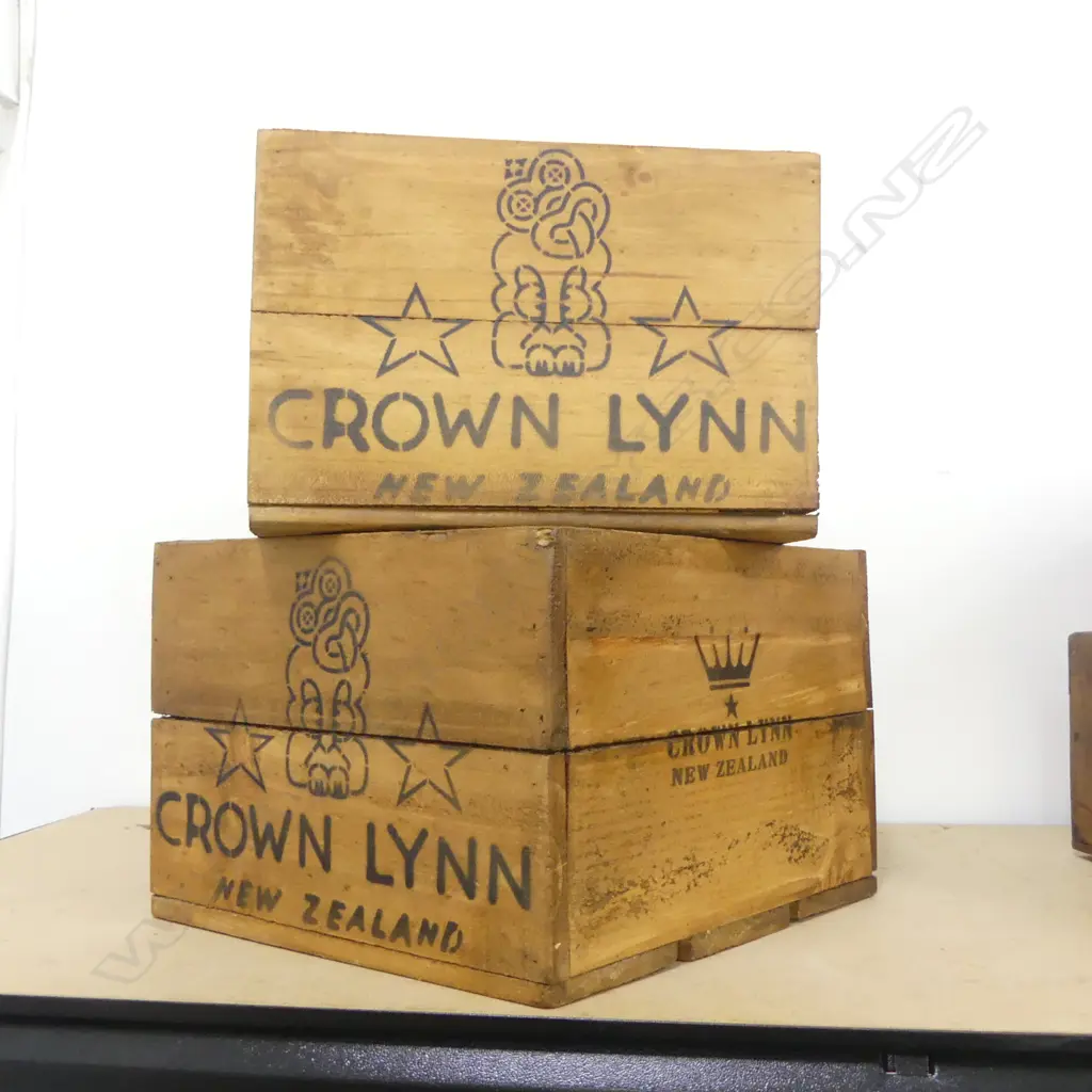 2 CROWN LYNN BOXES Image 1++