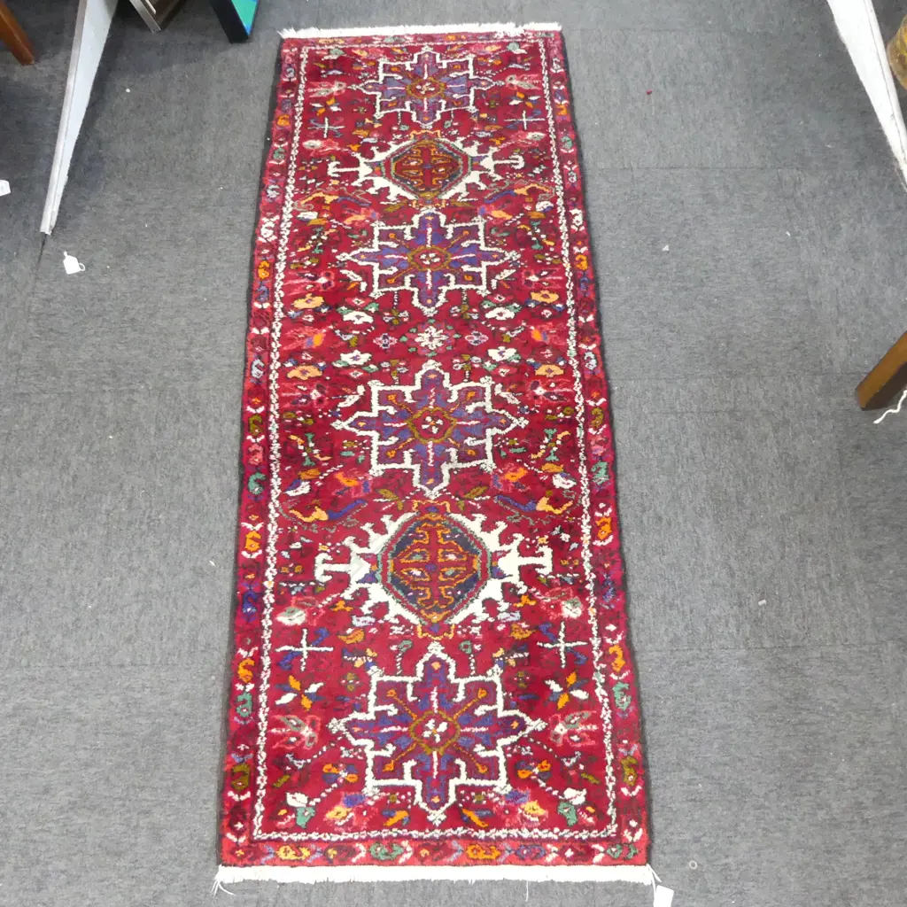 HAND KNOTTED PERSIAN HAMADAN RUNNER 1800x660mm Image 1++