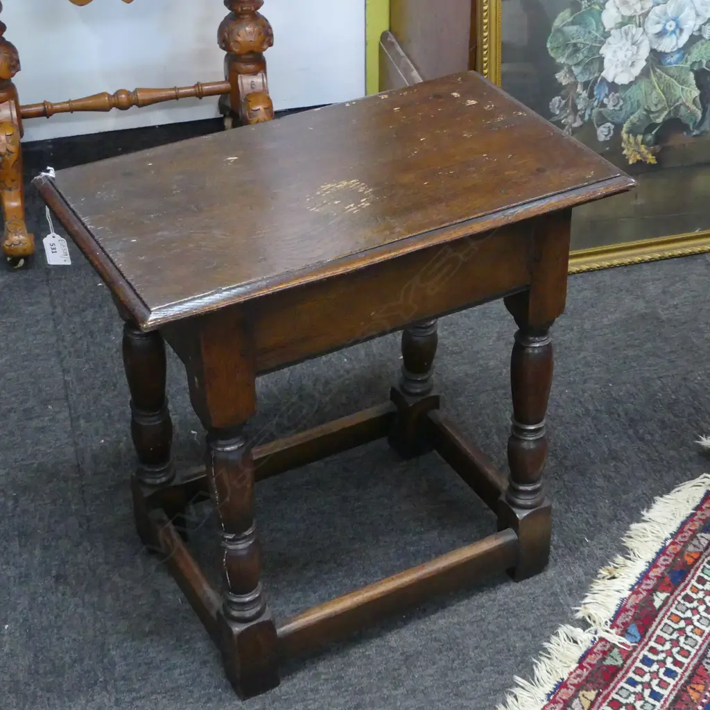 ANTIQUE STYLE STOOL 510x295x500mm Image 1++