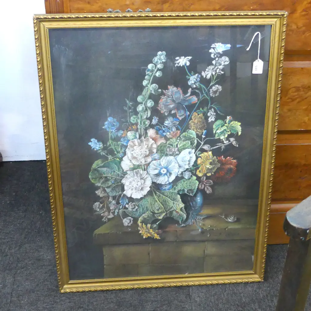 EARLY 20thC PASTEL CLASSICAL DUTCH STILL LIFE Image 1++