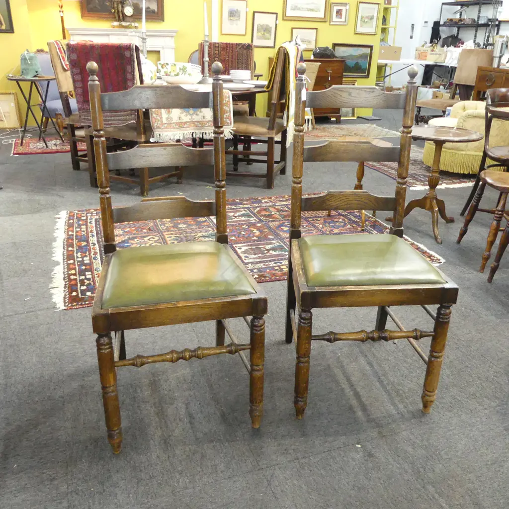 PR VINTAGE LADDER BACK CHAIRS Image 1++