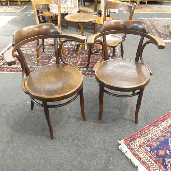 PR MUNDAS BENTWOOD ARMCHAIRS