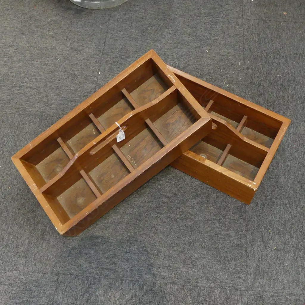 PR MAHOGANY CARRY BOXES W.490mm Image 1++
