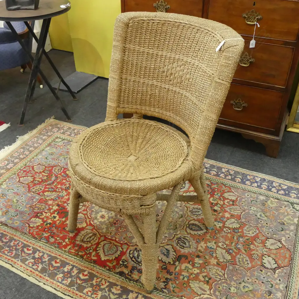 SM VINTAGE SEAGRASS CHAIR, H. 810mm Image 1++