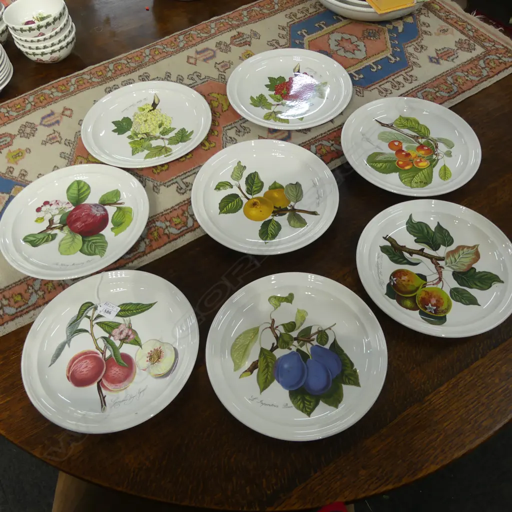 8 PORTMEIRION POMONA DINNER PLATES 270mm dia Image 1++