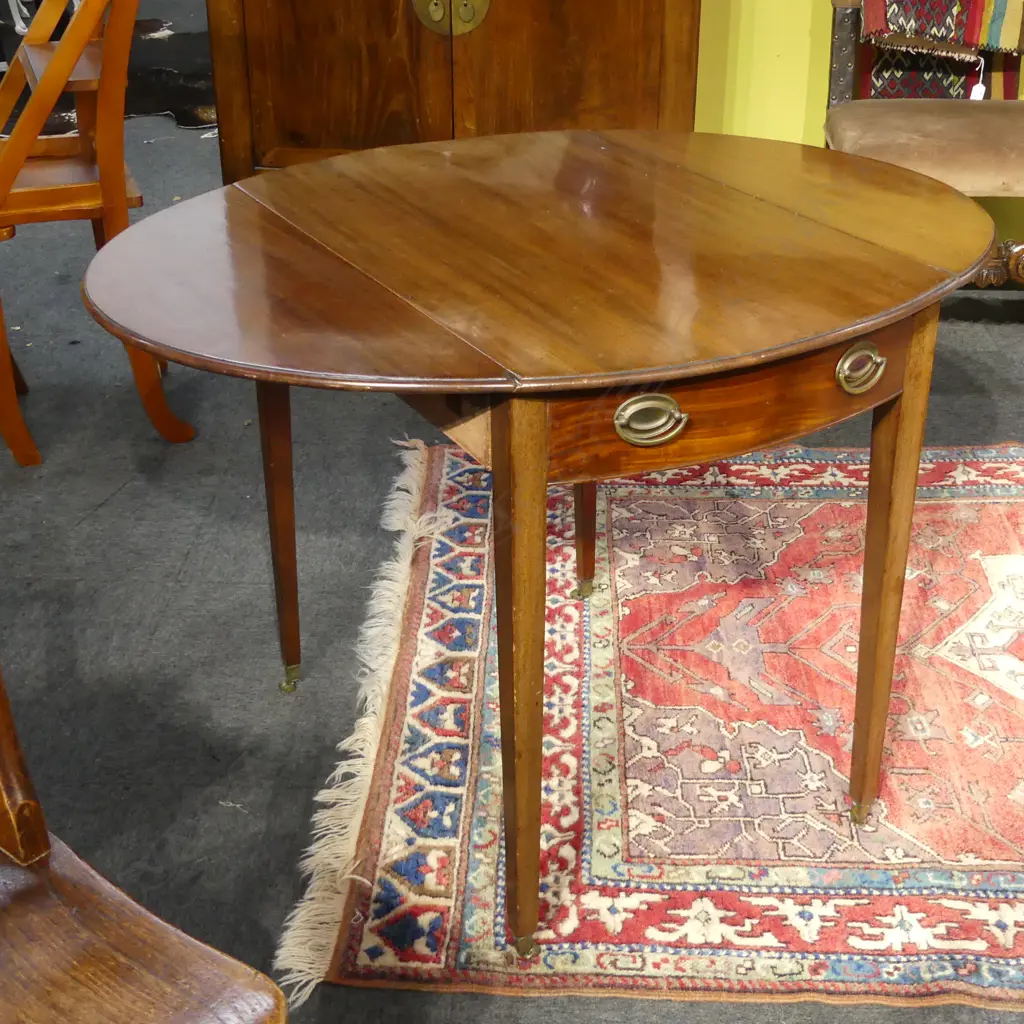 GEORGIAN MAHOGANY PEMBROKE TABLE 810x520x710mm Image 1++