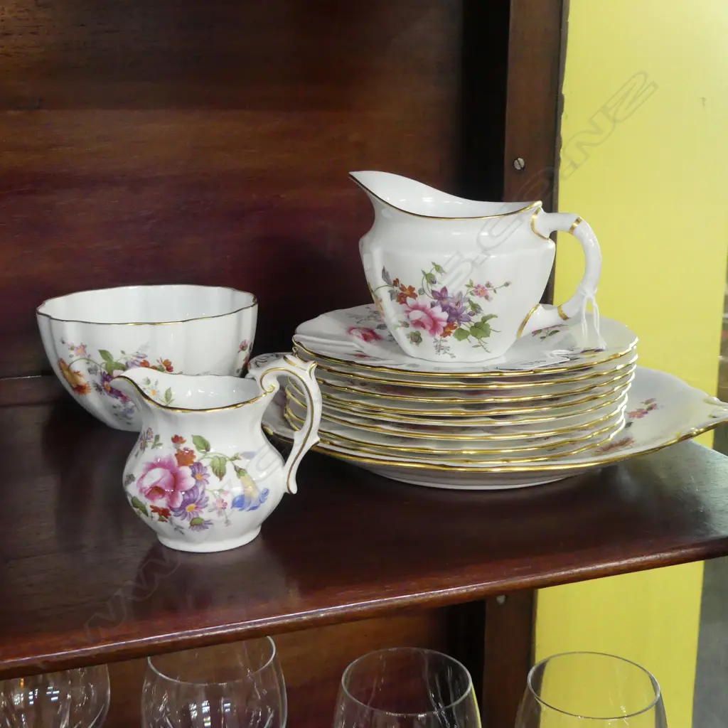 ROYAL CROWN DERBY 'DERBY POSIES' TEA SET, ETC Image 1++