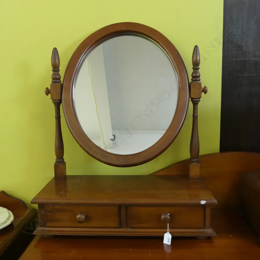 ANTIQUE STYLE TOILET MIRROR H.765mm W.600mm Image 1++