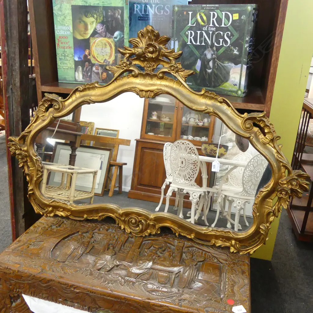LG ORNATE GILT FRAMED MIRROR Image 1++