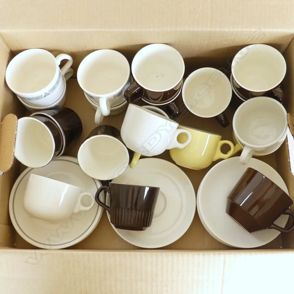 ASSORTED NZ MADE CUPS AND SAUCERS Image 1++