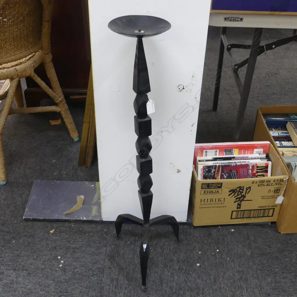 2 LG METAL CANDLESTICKS H.1200 / 780mm Image 1++