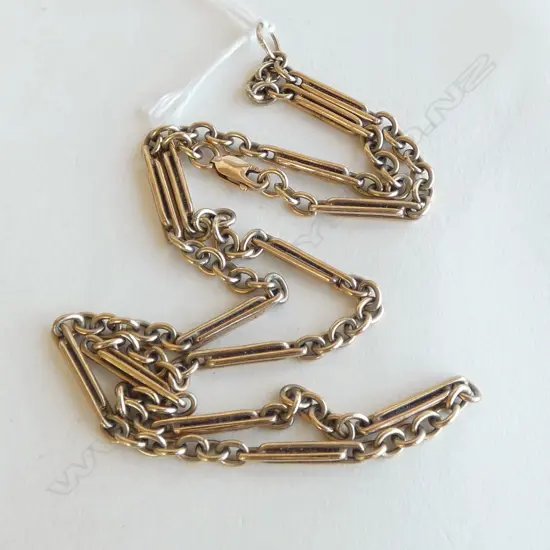 9ct GOLD FANCY LINK CHAIN 17.62 gms L.490mm