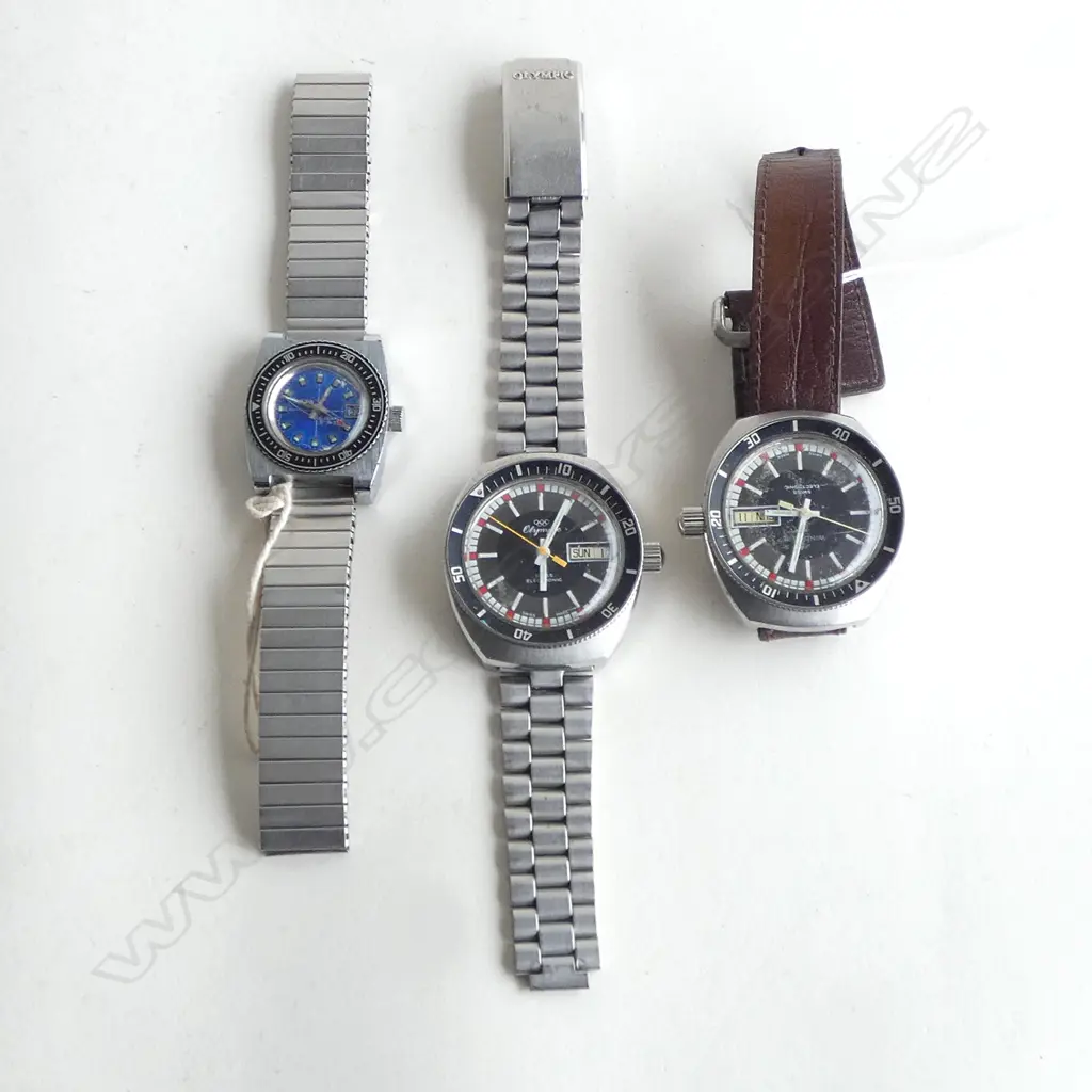 3 ASST DIVERS WATCHES Image 1++