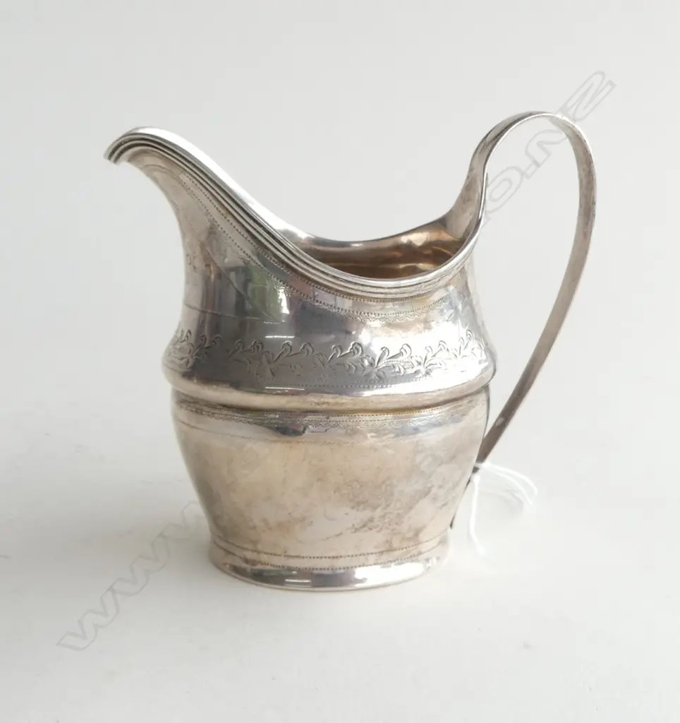 STG SILVER CREAM JUG, LONDON 1802, 89gms Image 1++