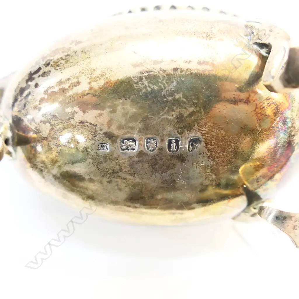 STG SILVER GEO. III SAUCE BOAT 121gms Image 1++