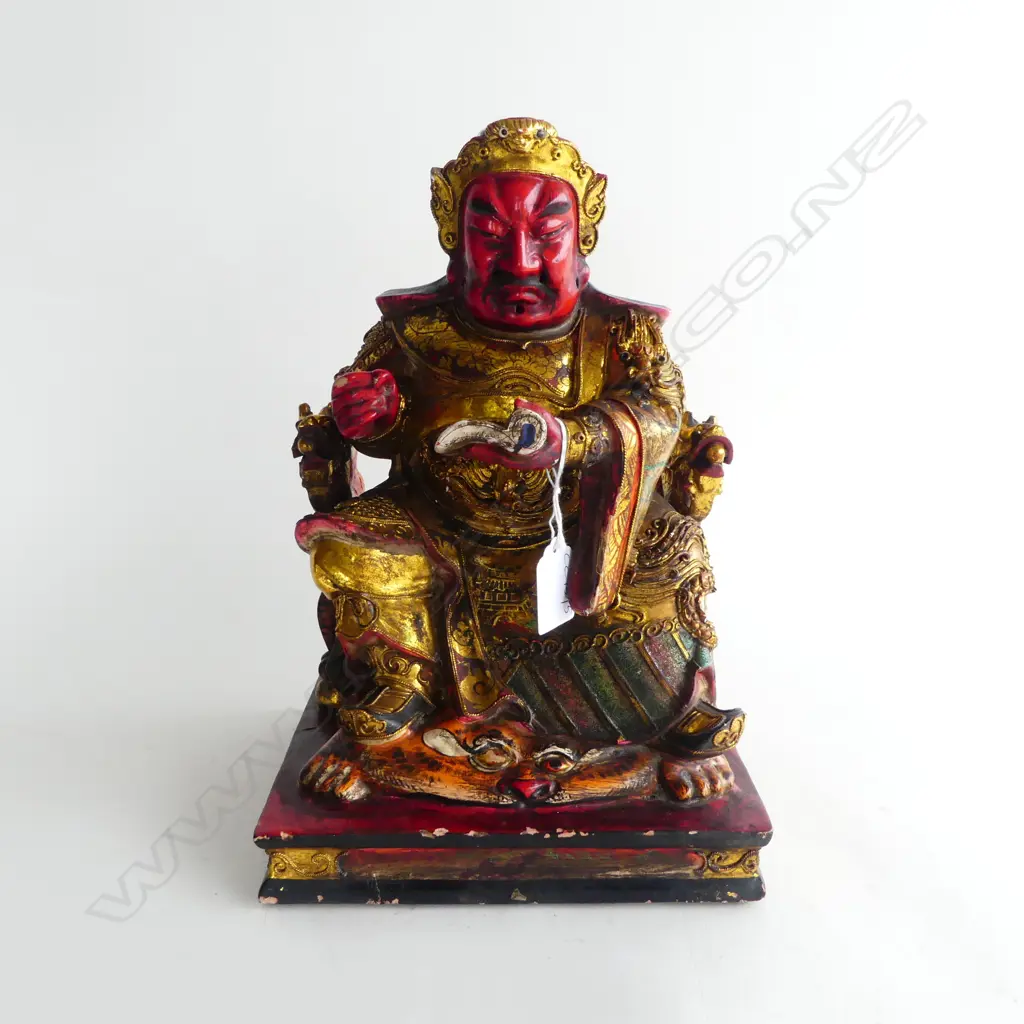 ORIENTAL PAINTED RESIN FIGURE H.310mm AF Image 1++