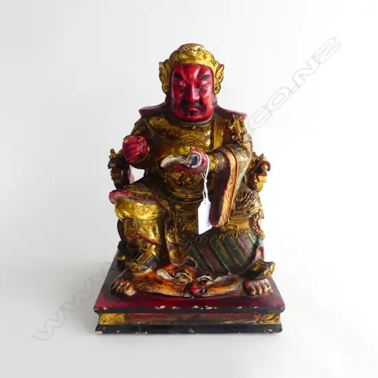 ORIENTAL PAINTED RESIN FIGURE H.310mm AF