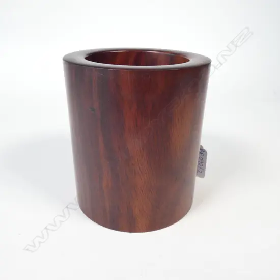 SMALL ROSEWOOD BRUSH POT H. 115MM