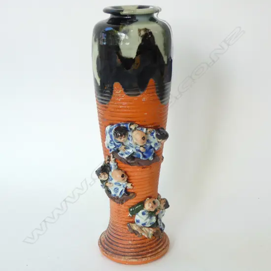 JAPANESE SUMIDA GAWA VASE H.375mm