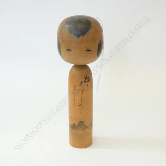 VINTAGE JAPANESE KOKESHI DOLL H.270mm signed