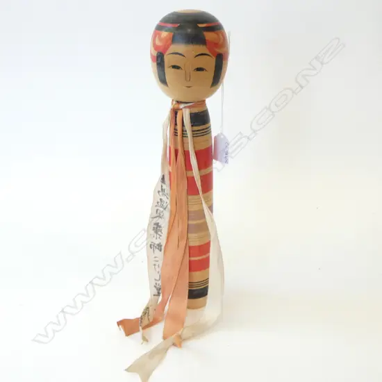 VINTAGE JAPANESE KOKESHI DOLL H.365mm signed