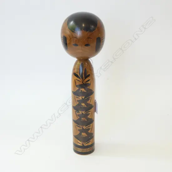 VINTAGE JAPANESE KOKESHI DOLL H.365mm signed